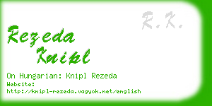 rezeda knipl business card